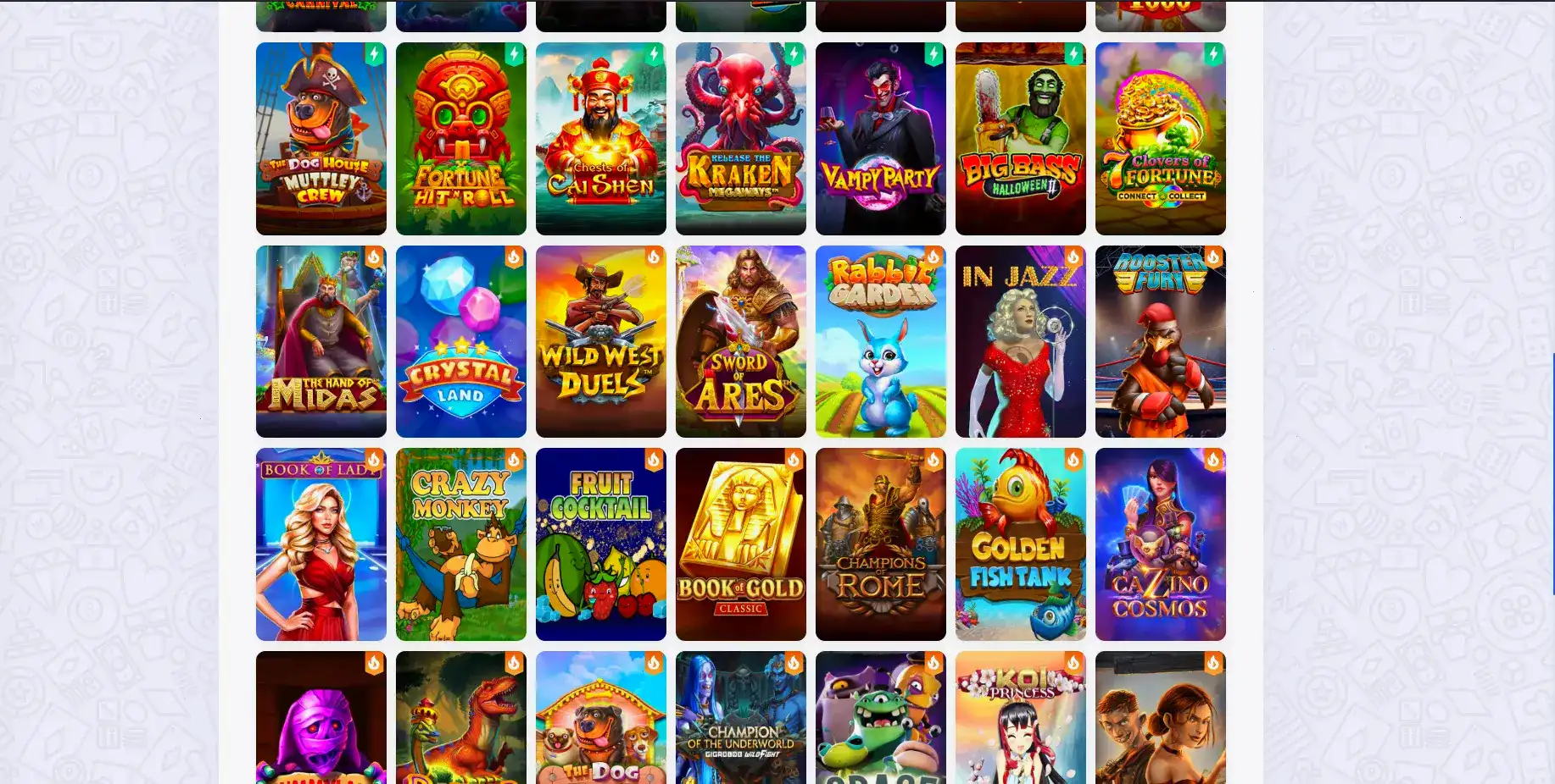 Снимок процесса быстрого выигрыша и интерфейс казино