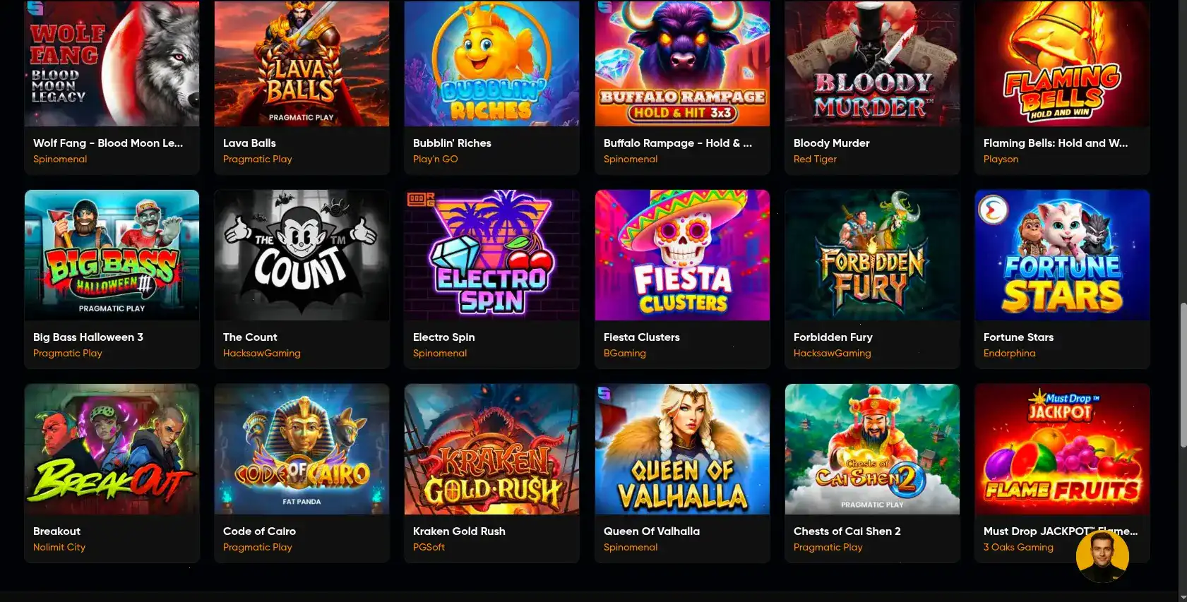 Казино Тон Плей с несколькими слотами на главном экране